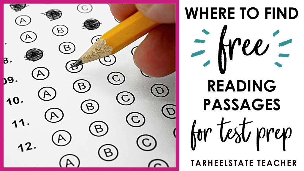 Picture of: FREE Reading Test Prep Passages — Tarheelstate Teacher